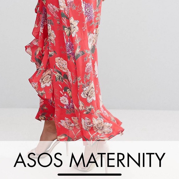Asos Maternity Tea dress with ruffle detail - Picture 5 of 7